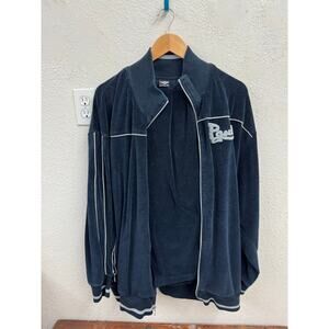 Vintage Y2K Pony Navy Blue Velour Track Suit XXL 2XL